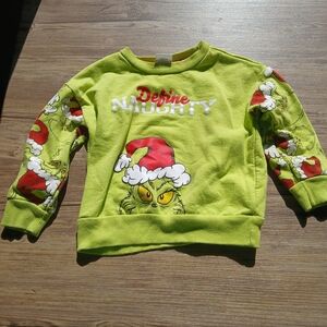Kids Lime Green Grinch Sweatshirt
